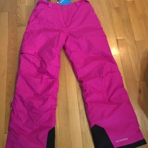 Columbia Girls' Bugaboo Snow Pants Pink Size L